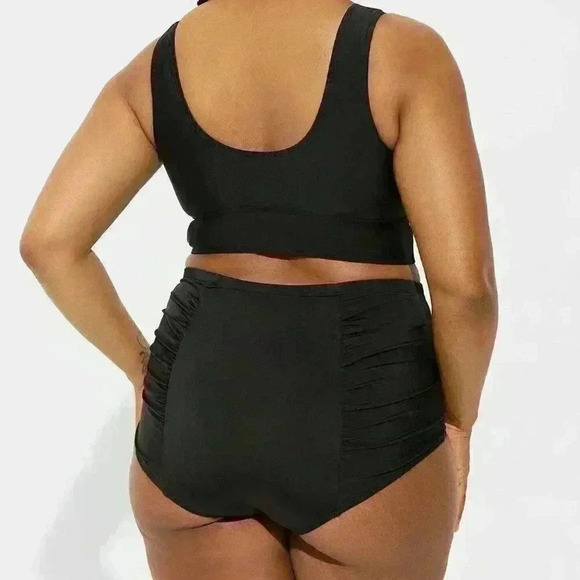 Torrid High Rise Ruched Swim Bottom Sz 4X - Picture 2 of 7